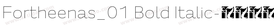 Fortheenas_01 Bold Italic字体转换